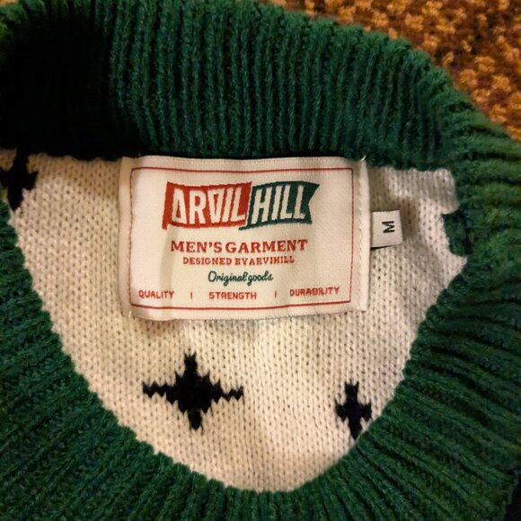 Arvilhill Ugly Christmas Sweater Mens Medium Mooning Santa Claus Humor Bad Santa - Picture 5 of 11